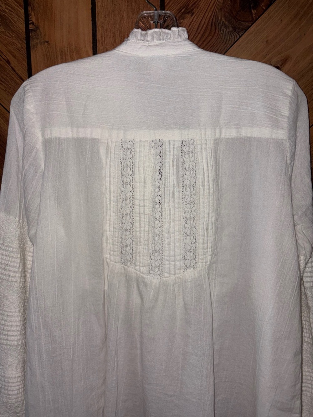 NWOT White / Ivory SUNDANCE Luella Victorian Top Peasant Blouse - Picture 7 of 11